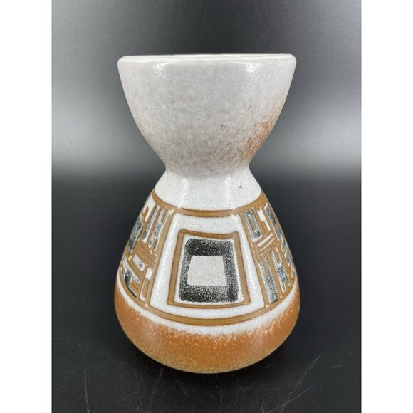 Vintage LAPID ISRAEL MCM Pottery Vase MOD 1960's - Picture 1 of 12